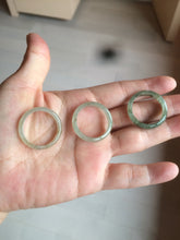 Load image into Gallery viewer, 21.2mm/size 11 3/4 100% natural type A icy watery green/white/yellow jadeite jade band ring G105- 11 3/4

