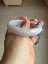 Load image into Gallery viewer, 57mm certified 100% natural type A purple/white jadeite jade bangle E81-0823
