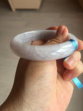 Load image into Gallery viewer, 57mm certified 100% natural type A purple/white jadeite jade bangle E81-0823

