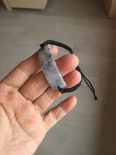 Load image into Gallery viewer, Type A 100% Natural black white yellow(WuJi) rectangle woven thread Jadeite Jade bracelet PH69
