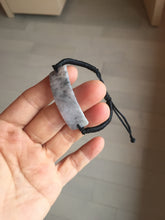 Load image into Gallery viewer, Type A 100% Natural black white yellow(WuJi) rectangle woven thread Jadeite Jade bracelet PH69
