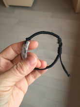 Load image into Gallery viewer, Type A 100% Natural black white yellow(WuJi) rectangle woven thread Jadeite Jade bracelet PH69
