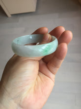 Load image into Gallery viewer, 51.5mm Certified Type A 100% Natural sunny green light green white thin Jadeite Jade bangle AZ190-1589
