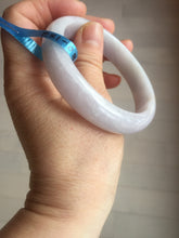 Load image into Gallery viewer, 57mm certified 100% natural type A purple/white jadeite jade bangle E81-0823
