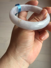 Load image into Gallery viewer, 57mm certified 100% natural type A purple/white jadeite jade bangle E81-0823
