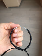 Load image into Gallery viewer, Type A 100% Natural black white yellow(WuJi) rectangle woven thread Jadeite Jade bracelet PH69
