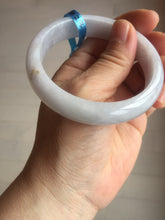 Load image into Gallery viewer, 57mm certified 100% natural type A purple/white jadeite jade bangle E81-0823

