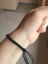 Load image into Gallery viewer, Type A 100% Natural black white yellow(WuJi) rectangle woven thread Jadeite Jade bracelet PH69
