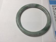 Load image into Gallery viewer, 54.8mm Certified Type A 100% Natural green purple round cut jadeite Jade bangle PJ38-0282

