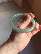 Load image into Gallery viewer, 卖了 57.3mm certified type A 100% Natural icy watery dark green/gray/black Jadeite jade bangle PF36-5471
