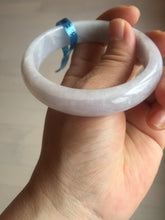 Load image into Gallery viewer, 57mm certified 100% natural type A purple/white jadeite jade bangle E81-0823
