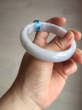 Load image into Gallery viewer, 57mm certified 100% natural type A purple/white jadeite jade bangle E81-0823
