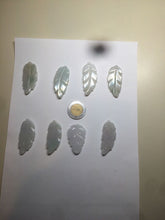 Load image into Gallery viewer, Type A 100% Natural green/yellow/purple Jadeite Jade leaf pendant group m100
