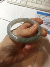 Load image into Gallery viewer, 57.5mm certified type A 100% Natural icy watery dark green/gray/black/purple Jadeite jade bangle PF38-5478
