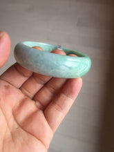 Load image into Gallery viewer, 55.4mm type A 100% Natural green Jadeite Jade bangle E67
