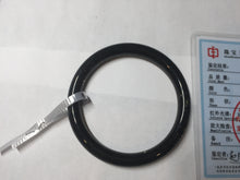Load image into Gallery viewer, 59.3mm 100% Natural dark green/black meteorite Stellar Night sky slim round cut nephrite bangle HT115-8798
