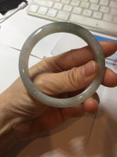 Load image into Gallery viewer, 57.5mm certified type A 100% Natural icy watery dark green/gray/black/purple Jadeite jade bangle PF38-5478
