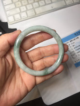 Load image into Gallery viewer, 54.8mm Certified Type A 100% Natural green purple round cut jadeite Jade bangle PJ38-0282
