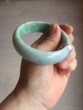Load image into Gallery viewer, 55.4mm type A 100% Natural green Jadeite Jade bangle E67
