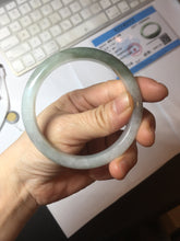 Load image into Gallery viewer, 57.5mm certified type A 100% Natural icy watery dark green/gray/black/purple Jadeite jade bangle PF38-5478
