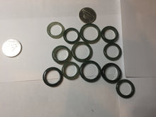 Load image into Gallery viewer, 100% natural type A ice watery oily dark green/gray/black(冰油青) jadeite jade band ring PB121

