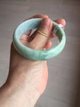 Load image into Gallery viewer, 55.4mm type A 100% Natural green Jadeite Jade bangle E67
