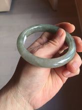 Load image into Gallery viewer, 56.5mm Certified 100% natural Type A oily dark green/gray/black (老油青) jadeite jade bangle PF34-5472
