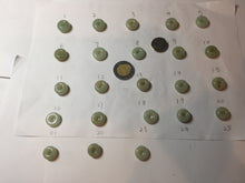 Load image into Gallery viewer, 12-13.2mm Type A 100% Natural light green yellow brown gray Jadeite Safety Guardian Button donuts pendant PF39 Add on item
