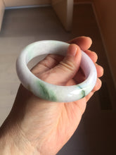 Load image into Gallery viewer, 55mm certified 100% natural Type A green/purple/white jadeite jade bangle PF33-4760
