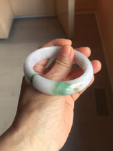 Load image into Gallery viewer, 55mm certified 100% natural Type A green/purple/white jadeite jade bangle PF33-4760
