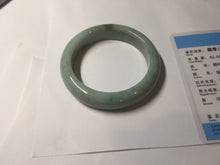 Load image into Gallery viewer, 54.8mm certified 100% natural Type A green/gray jadeite jade bangle BS133-4042
