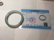 Load image into Gallery viewer, 57mm Certified Type A 100% Natural light green blue brown jadeite Jade bangle PC94-0362
