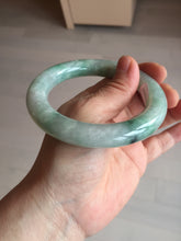 Load image into Gallery viewer, 57.9mm certified 100% natural type A light sunny green chubby round-cut jadeite jade bangle BL7-5396
