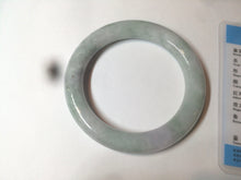 Load image into Gallery viewer, 56.5 mm certificated Type A 100% Natural light green/purple round cut Jadeite Jade bangle S65-4066
