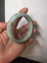 Load image into Gallery viewer, 54.8mm certified 100% natural Type A green/gray jadeite jade bangle BS133-4042
