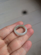 Load image into Gallery viewer, 100% natural type A watery green/white/yellow/dark green/gray big defect jadeite jade band ring AY1 (Added-on items, not sale individually.)
