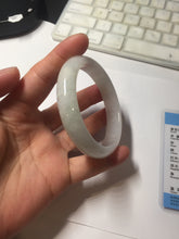 Load image into Gallery viewer, 55.8mm certified Type A 100% Natural light purple yellow brown Jadeite Jade bangle BS134-4017
