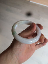 Load image into Gallery viewer, 57.6mm certified type A 100% Natural sunny green jadeite jade bangle AY52-1481
