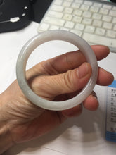 Load image into Gallery viewer, 55.8mm certified Type A 100% Natural light purple yellow brown Jadeite Jade bangle BS134-4017

