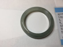 Load image into Gallery viewer, 53.8mm 100% natural Type A icy watery light green/gray jadeite jade bangle PC118-0355
