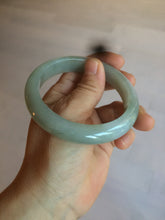 Load image into Gallery viewer, 57.3 mm Certified Type A 100% Natural green/gray Jadeite Jade bangle AZ69-0347
