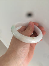 Load image into Gallery viewer, 57.6mm certified type A 100% Natural sunny green jadeite jade bangle AY52-1481
