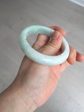 Load image into Gallery viewer, 53.5mm certified 100% natural Type A sunny green/white jadeite jade bangle BM41-8047
