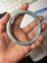 Load image into Gallery viewer, 60mm Certified Type A 100% Natural green round cut jadeite Jade bangle PJ40-0277
