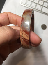 Load image into Gallery viewer, 56mm 100% natural red pink jasper stone(红碧玉,鸡血石) square bangle SY115 Add on item.
