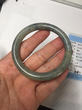 Load image into Gallery viewer, 51mm Certified 100% Natural Green/ black/gray sesame paste 芝麻糊 青花 round cut nephrite Jade bangle HHE104-5567
