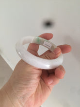 Load image into Gallery viewer, 57.6mm certified type A 100% Natural sunny green jadeite jade bangle AY52-1481

