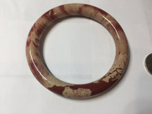 Load image into Gallery viewer, 60.7mm 100% natural red jasper stone(红碧玉,鸡血石) bangle SY116
