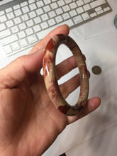 Load image into Gallery viewer, 60.7mm 100% natural red jasper stone(红碧玉,鸡血石) bangle SY116
