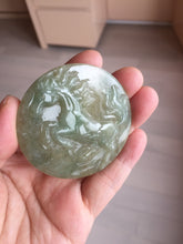 Load image into Gallery viewer, 100% Natural type A green jadeite Jade horse pendant worry stone AA28
